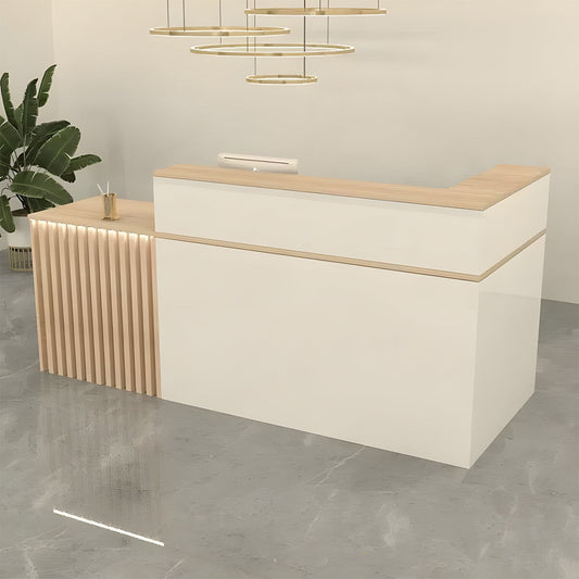 錠付き引き出し 扉付き収納 大容量 上部天板 バイカラー スリット入り レジ台 受付台 カウンター 受付カウンター 上質 おしゃれ 実用的 カスタマイズ可能 JDT-C049 chickagu