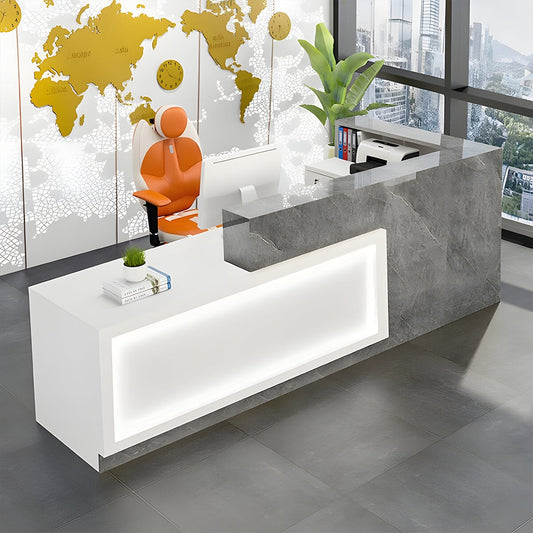 引き出し キーボードトレイ バイカラー 上部天板 鏡面仕上げ 受付カウンター 受付台 レジ台 マーブル柄 多色 おしゃれ 上質 カスタマイズ可能 JDT-C048 CHICKAGU